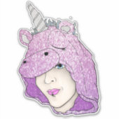 8" x 8"カットカスタムビニールのシール シール (正面)