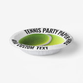 8 x Tennis Ball Personalized Text Paper Bowls ペーパーボウル (傾斜あり)