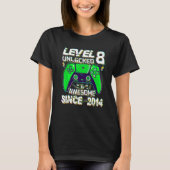 8 Year Old Boy Level 8 Unlocked Awesome 2014 Birth Tシャツ (正面)