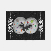 8 Year Old Rock Climbing 8th Birthday Adventures C フリースブランケット (正面(横))