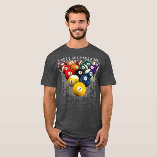8BALL POOL TEAM Cool Design Leagues and Tシャツ (正面フル)
