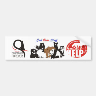 8Bearsforever.com著ロゴ バンパーステッカー