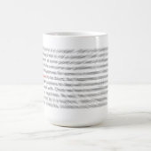 - 8D生活を集中し続けて下さい コーヒーマグカップ (中央)