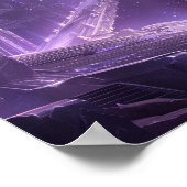 8K高解像度超現実的デジタルアートポスタープリン ポスター (角)