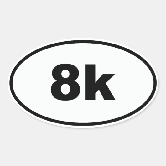 8k 楕円形シール (正面)