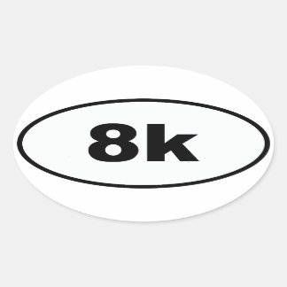 8k 楕円形シール