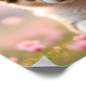 8K Corgi-Realistic Puppy in Autumn Maple Leaves ポスター (角)