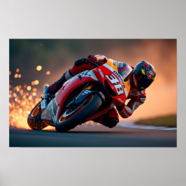 8K MotoGP Elite: ハイスピード・スーパーバイク デジタルアート ポスター