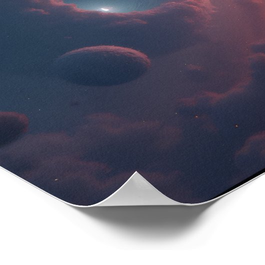 8K Multiverse Horizons: Milky Way & Parallel Dimen ポスター (角)