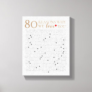 8oなぜ私はあなたを愛する誕生日60私たち キャンバスプリント