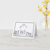 8s出生クリスマスカード カード (黄色い花)