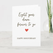 8st Anniversary – Eight Year Down Forever to Go カード (正面)