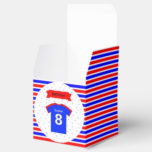 8thバースデーパーティー名前をカスタムするスポーツ フェイバーボックス (オープン)