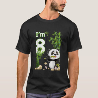 8Th 8匹の動物パンダ Tシャツ