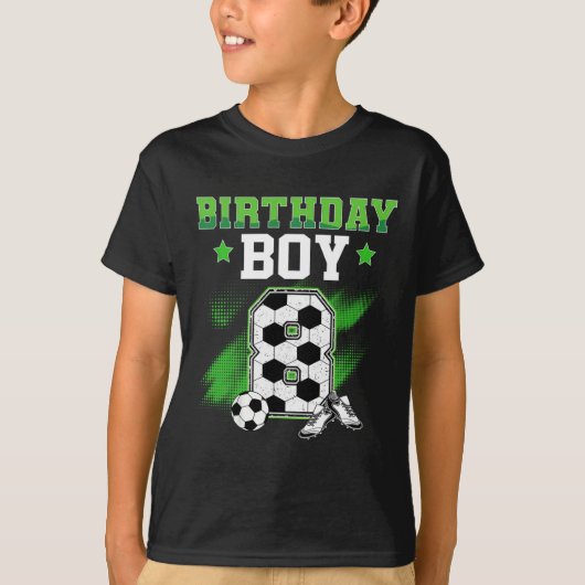 8th Birthday Boy Soccer 8 Year Old Sport 8yr Boys  Tシャツ (正面)