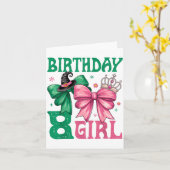 8th Birthday Girl Witch Nk Green 8 Year Old Birthd カード (黄色い花)