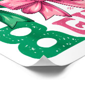 8th Birthday Girl Witch Nk Green 8 Year Old Birthd ポスター (角)