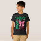 8th Birthday Girl Witch Nk Green 8 Year Old Birthd Tシャツ (正面フル)