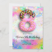 8th Birthday Girls Invitation 招待状 (正面)