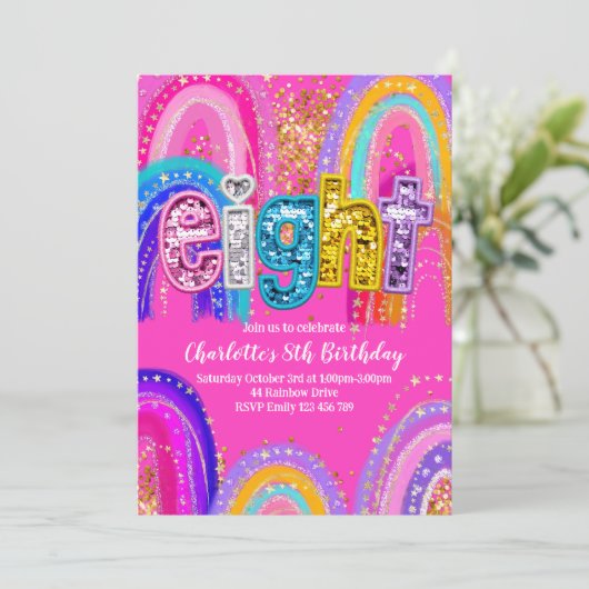 8th Birthday Invitations 招待状 (スタンド正面)