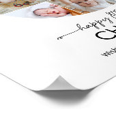 8th Birthday Number 8 Photo Collage Custom Picture ポスター (角)