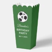 8th Birthday Party Soccer Green Boys Sports フェイバーボックス (正面)