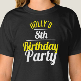 8th Birthday Party Tシャツのお祝い Tシャツ