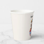 8th Birthday Photo Collage Number 8 Paper Cups 紙コップ (右)