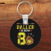 8th Birthday Softll This Ller Is Now Eight 8 Years キーホルダー (正面)