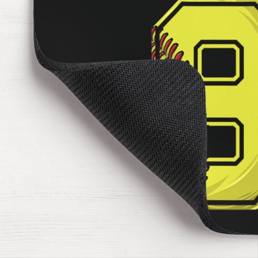 8th Birthday Softll This Ller Is Now Eight 8 Years マウスパッド (コーナー)