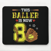 8th Birthday Softll This Ller Is Now Eight 8 Years マウスパッド (正面)