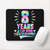 8th Birthday Tie-dye 8 Year Of Being Awesome  マウスパッド (マウス)
