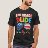 8th Grade Dude Back To School Eighth Student Kid S Tシャツ (正面)