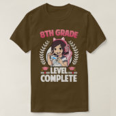 8th Grade Level Complete Graduation 2022 Anime Gam Tシャツ (デザイン正面)