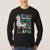 8th Grade No Prob Llama Eighth Grader School Appa Tシャツ (正面)