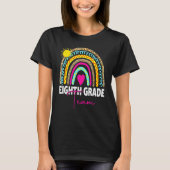 8th Grade Teacher Rainbow Back To School Hello Eig Tシャツ (正面)