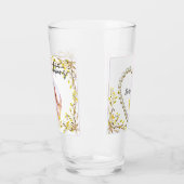 8th Wedding Anniversary Spring Flowers Photo タンブラーグラス (左)