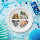 8xパーティープレート4写真テンプレート ペーパープレート (パーティー)