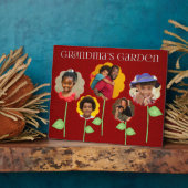 8x10おばあちゃんの庭ルビーレッド写真 フォトプラーク (側面)