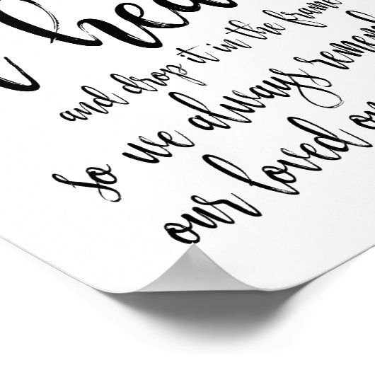 8x10のハート素朴にサイン結婚してください ポスター (角)