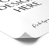 8x10インチのカスタムデザインサイン印刷、アップロード ポスター (角)