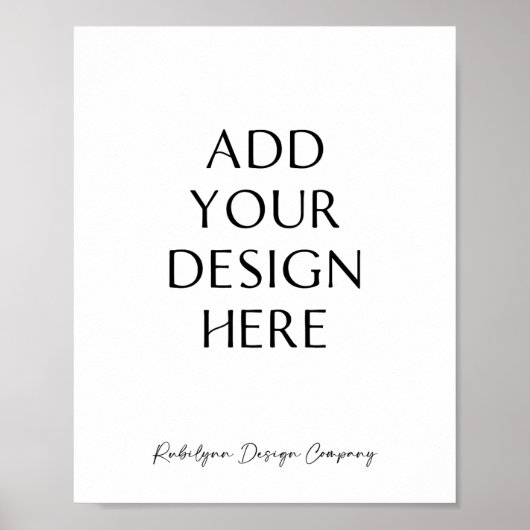 8x10インチのカスタムデザインサイン印刷、アップロード ポスター (正面)