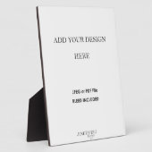 8x10インチの卓上プレートスタンド付き印刷 フォトプラーク (側面)