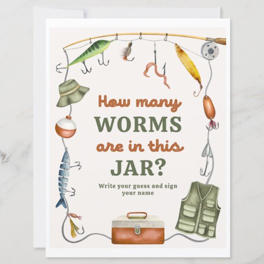 8x10インチの推測魚釣り記号の数 (正面)