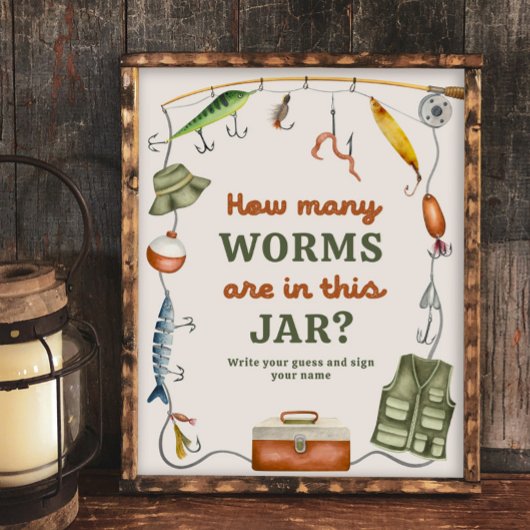 8x10インチの推測魚釣り記号の数