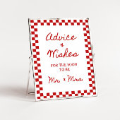 8x10インチアドバイスとウィッシュ手書きブライダルシャワー ポスター