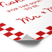 8x10インチアドバイスとウィッシュ手書きブライダルシャワー ポスター (角)