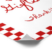 8x10インチカードとギフトサイン手書きフォント ポスター (角)