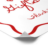 8x10インチカードとギフトサイン手書きフォント ポスター (角)