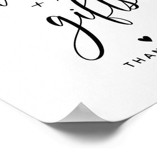 8x10インチカードとギフトサイン ポスター (角)